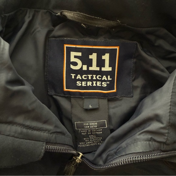 5.11 Tactical Series Black Softshell Jacket - Picture 3 of 4